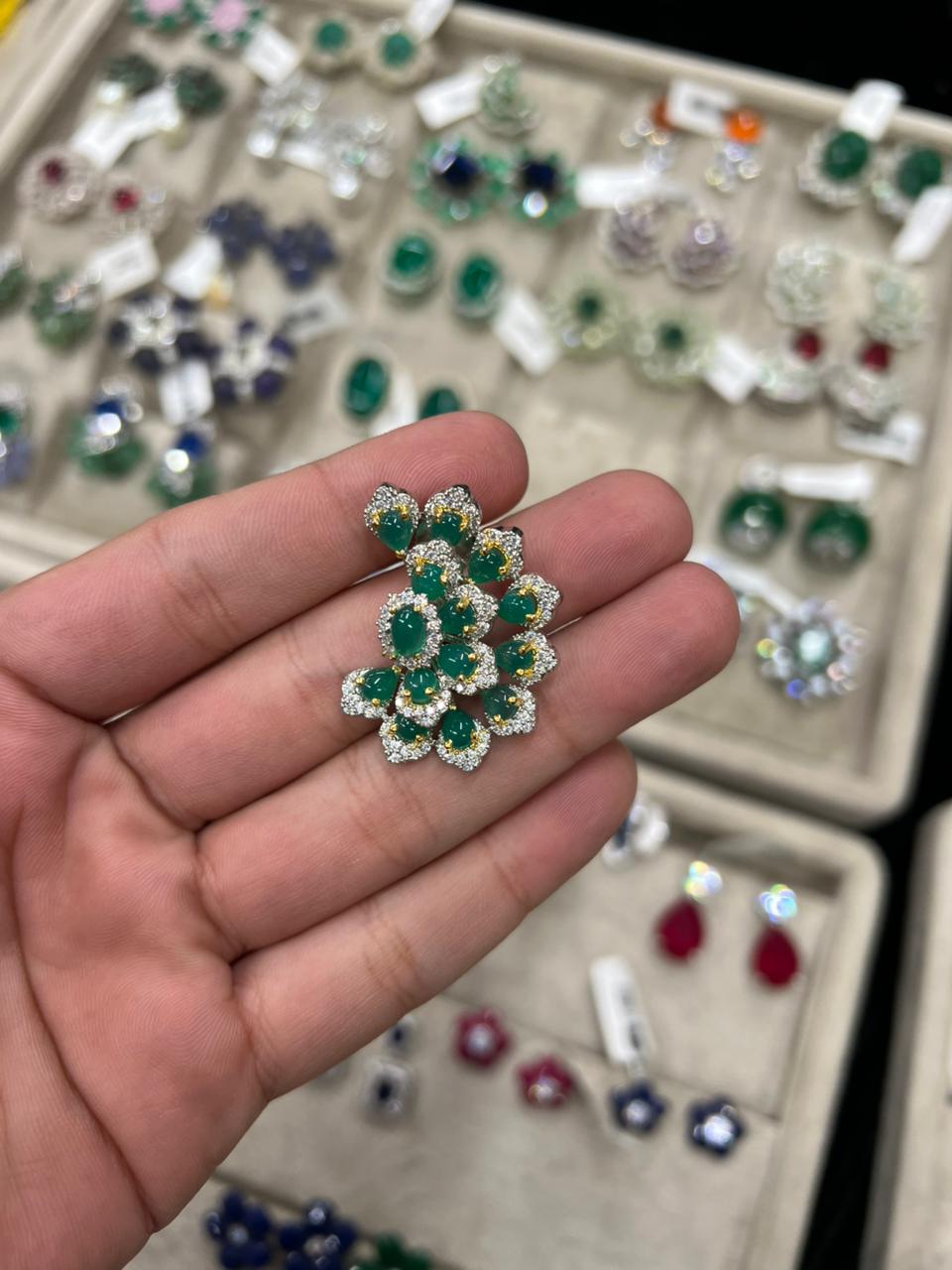 Green Onyx Earrings