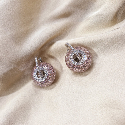 Petal Pink Orbit Earrings