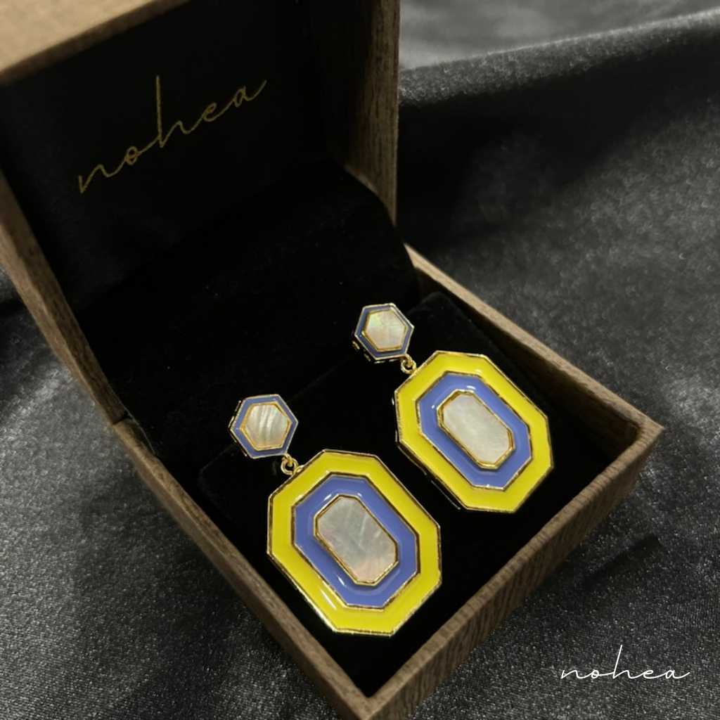 Sugar Plum Enamel Drop Earrings