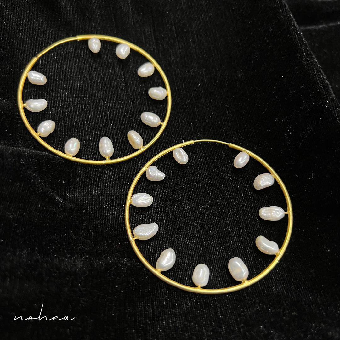 Kiara Pearl Hoops