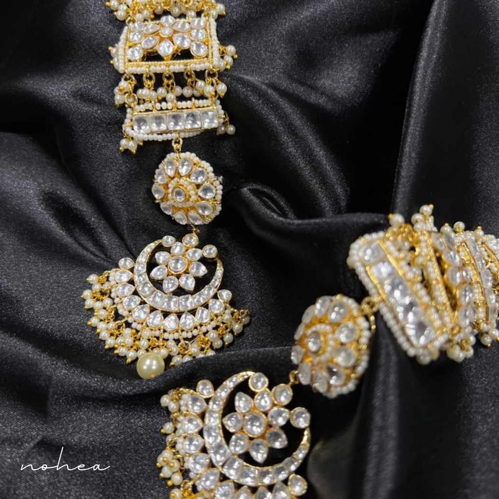 Dakini CZ Kaan Chain Earrings