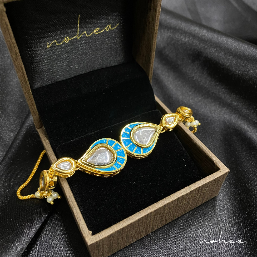 Tabu Kundan Meena Bracelet