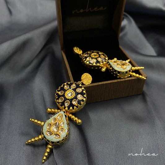 Iniya Kundan Meena Earrings